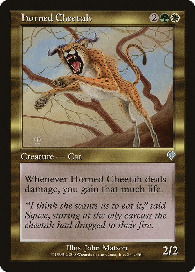 Horned Cheetah 251 card from Invasion