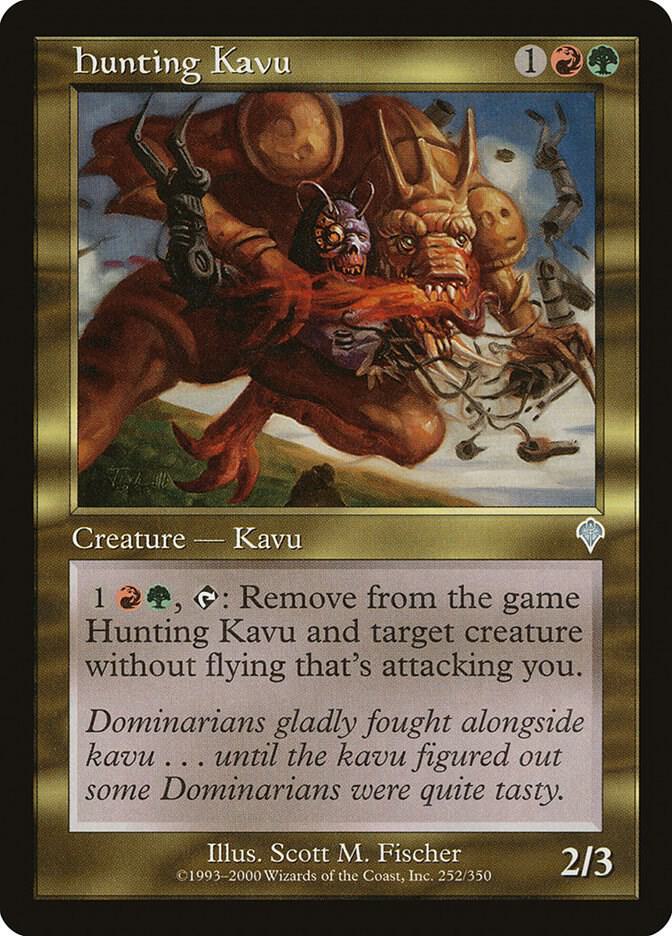 Hunting Kavu 252 card from Invasion