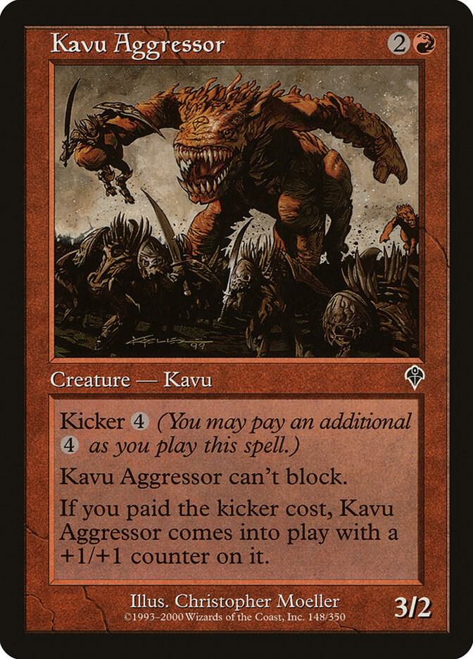 Kavu Aggressor 148 card from Invasion