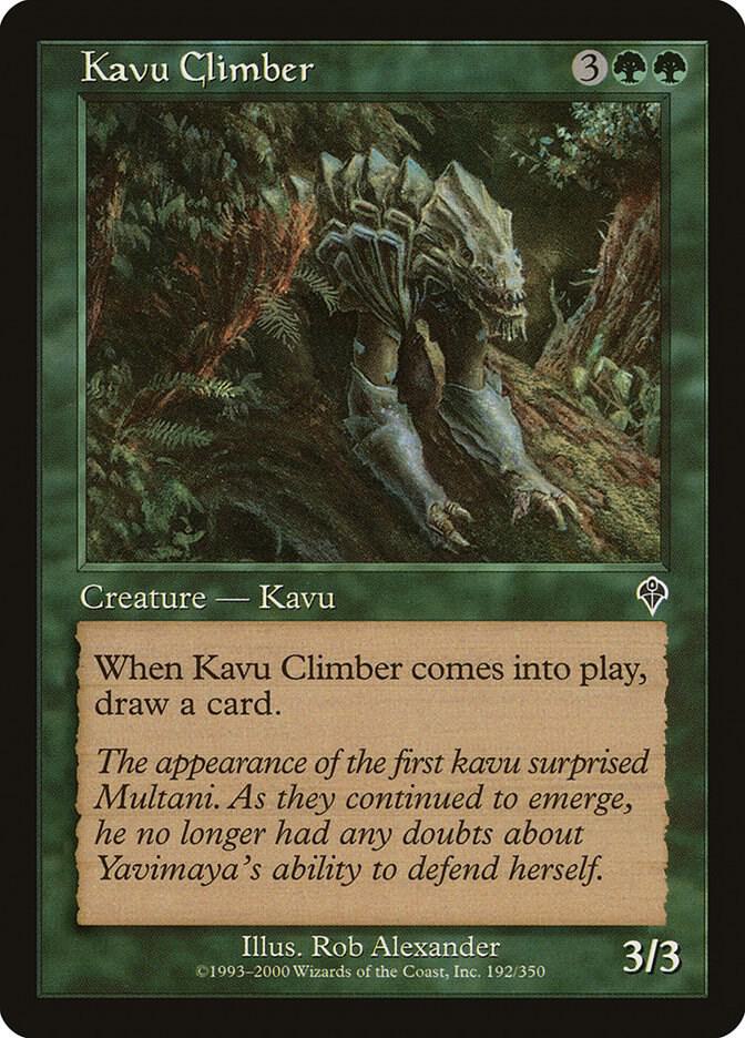 Kavu Climber 192 card from Invasion