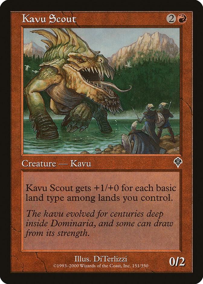 Kavu Scout 151 card from Invasion