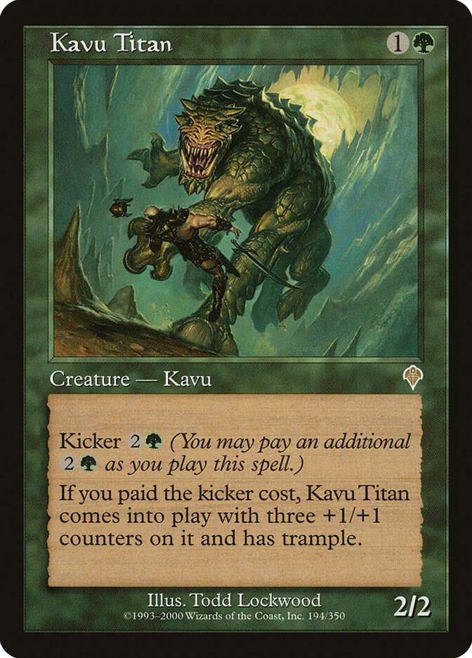 Kavu Titan 194 card from Invasion