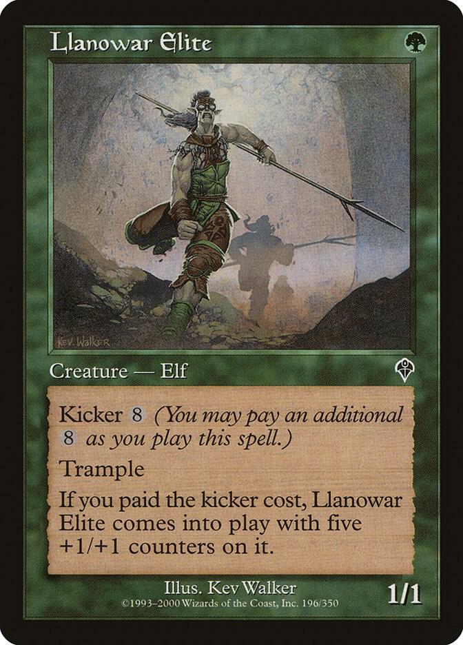 Llanowar Elite 196 card from Invasion