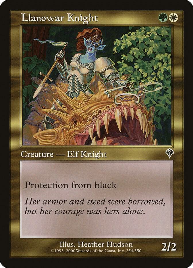Llanowar Knight 254 card from Invasion
