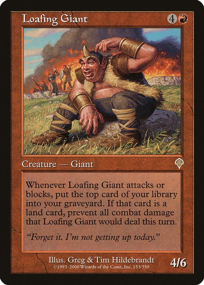 Loafing Giant 153 card from Invasion