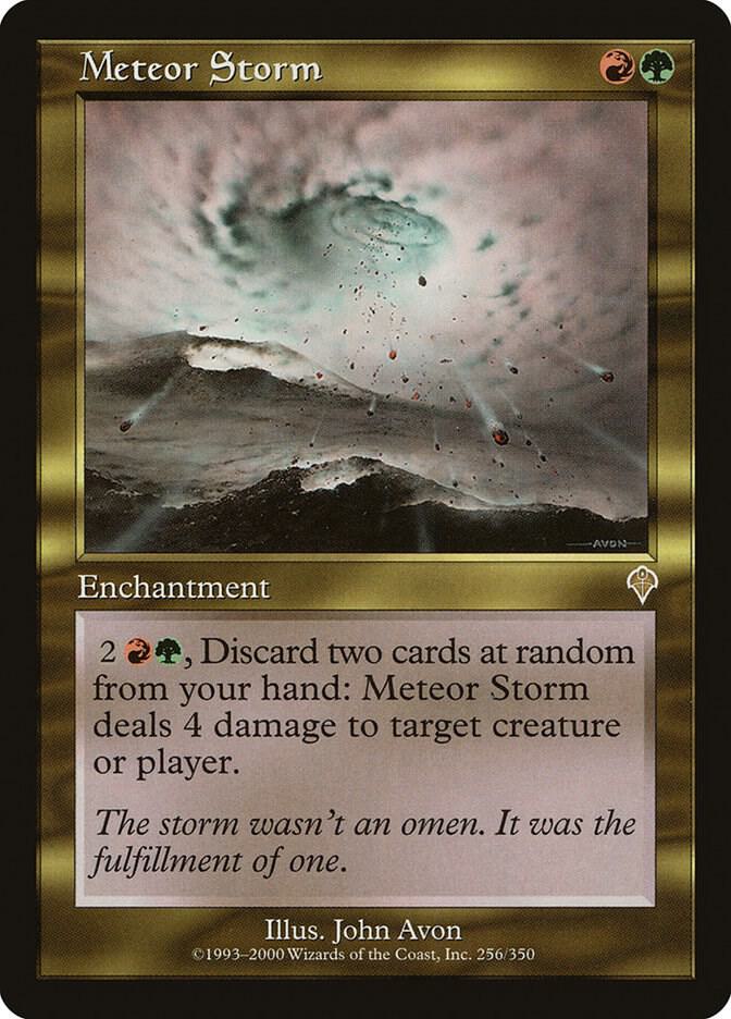 Meteor Storm 256 card from Invasion