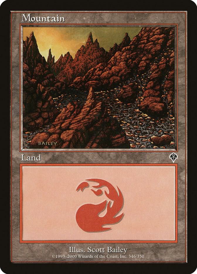 Mountain 346 card from Invasion