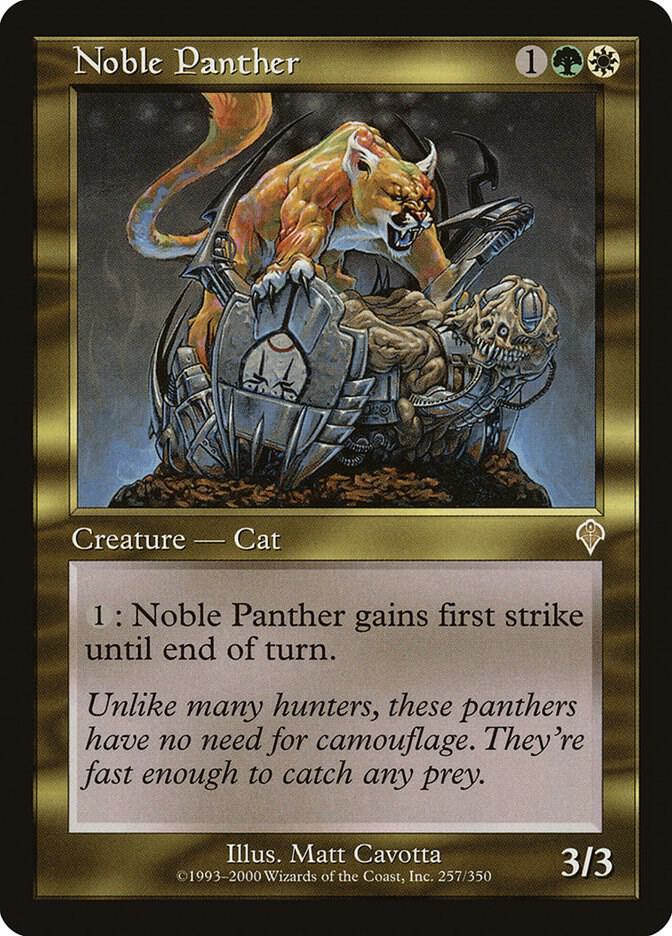 Noble Panther 257 card from Invasion