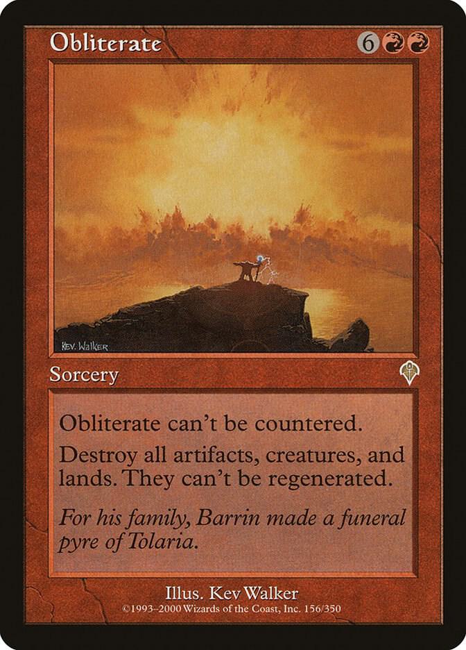 Obliterate 156 card from Invasion
