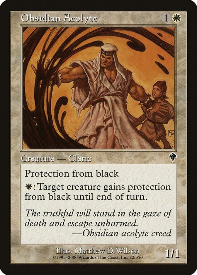 Obsidian Acolyte 22 card from Invasion