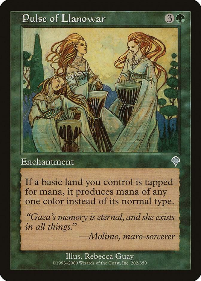 Pulse of Llanowar 202 card from Invasion