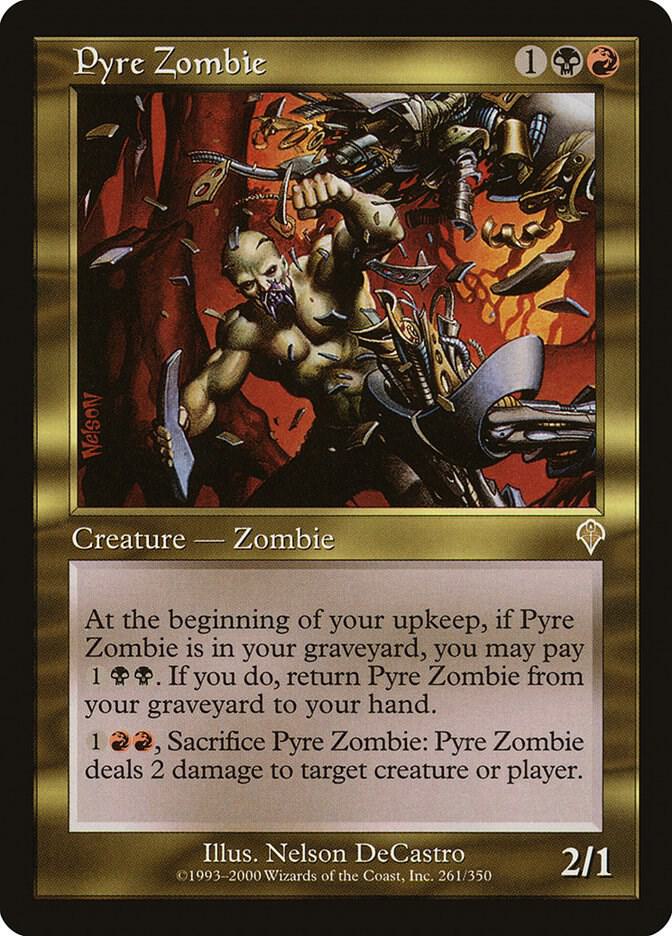 Pyre Zombie 261 card from Invasion