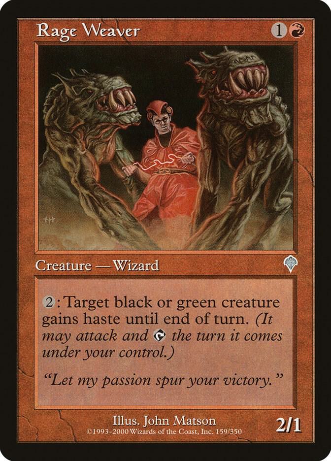 Rage Weaver 159 card from Invasion