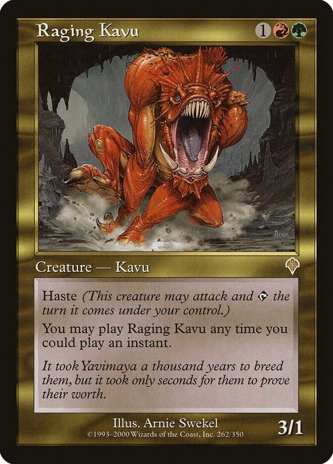 Raging Kavu 262 card from Invasion