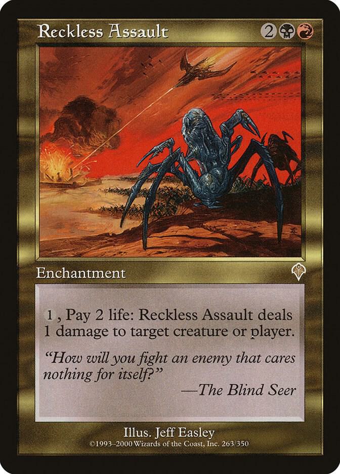 Reckless Assault 263 card from Invasion