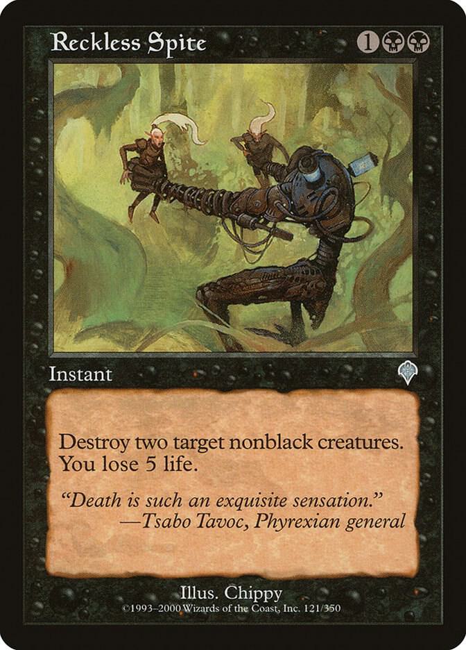 Reckless Spite 121 card from Invasion