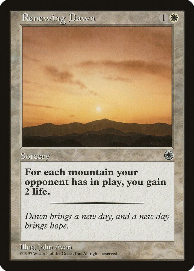 Renewing Dawn card from Portal