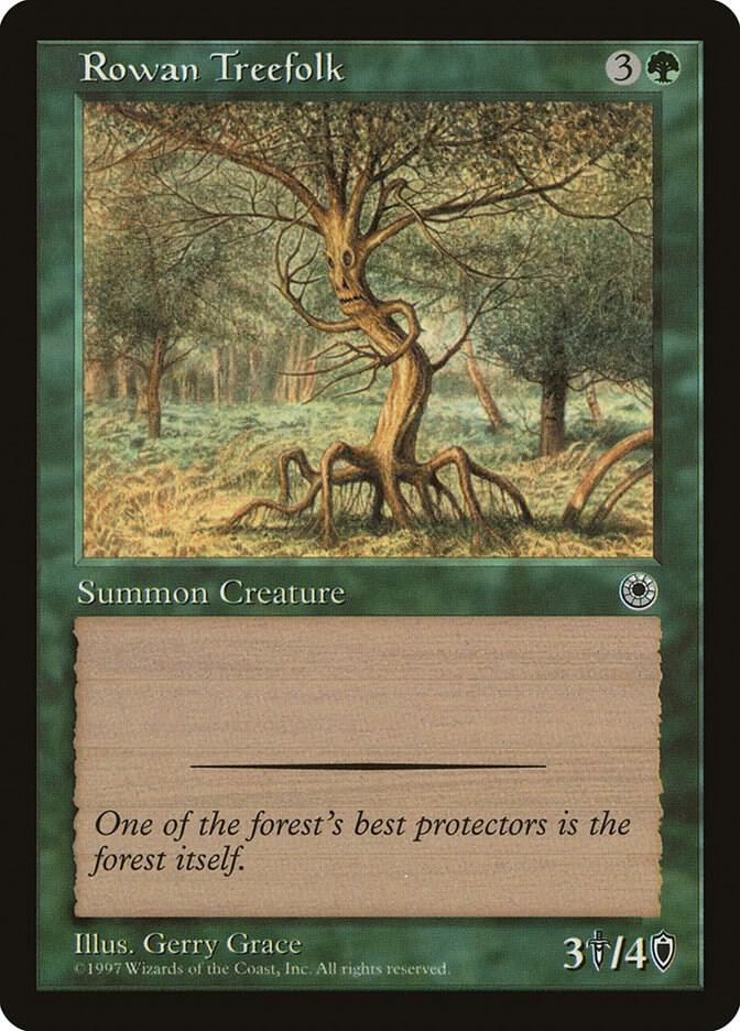 Rowan Treefolk card from Portal