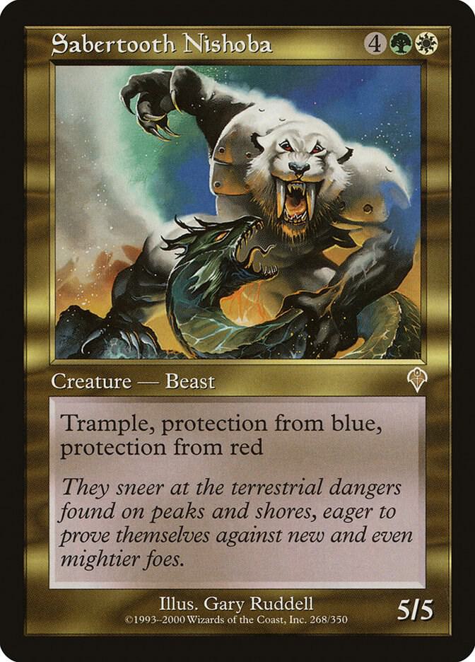 Sabertooth Nishoba 268 card from Invasion