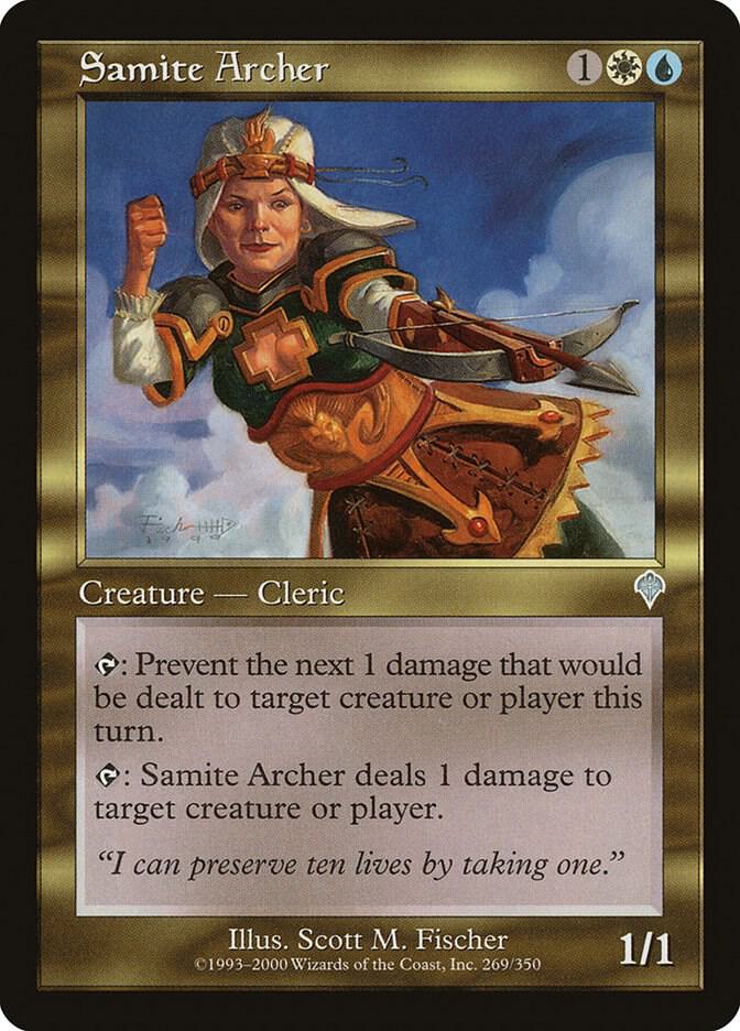 Samite Archer 269 card from Invasion
