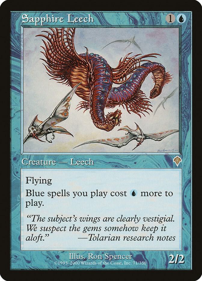 Sapphire Leech 71 card from Invasion