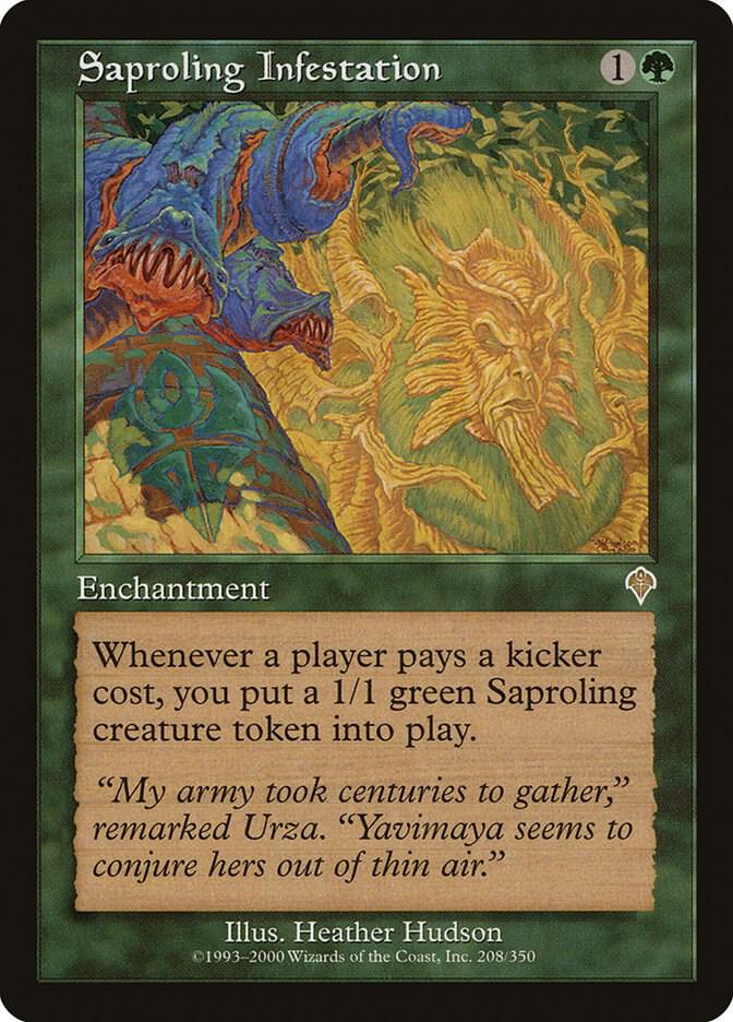 Saproling Infestation 208 card from Invasion