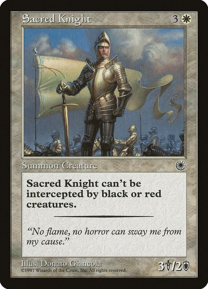 Sacred Knight card from Portal