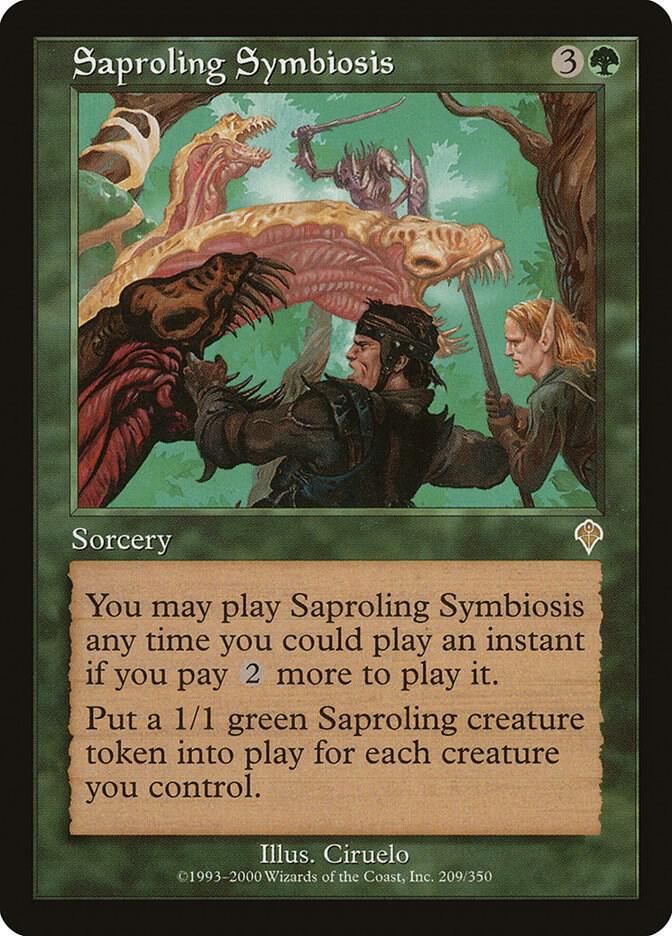 Saproling Symbiosis 209 card from Invasion