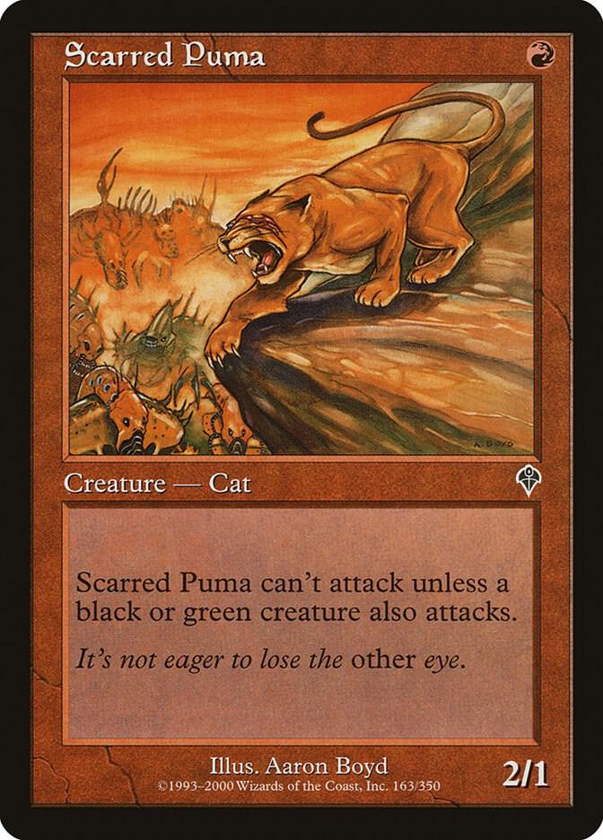 Scarred Puma 163 card from Invasion