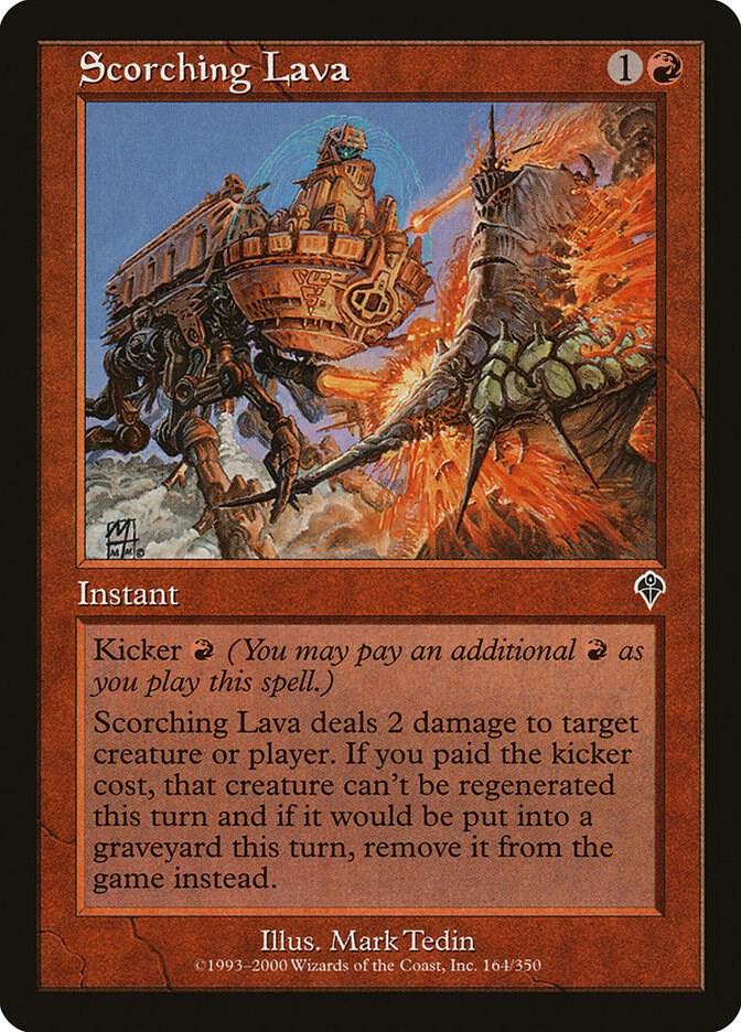 Scorching Lava 164 card from Invasion