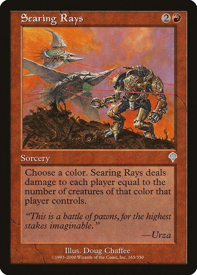 Searing Rays 165 card from Invasion