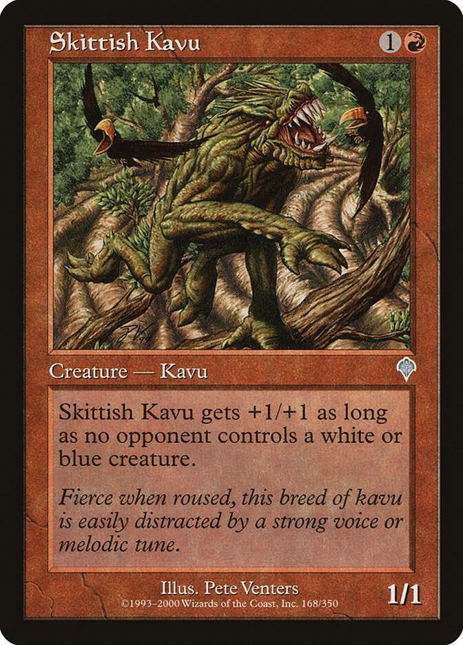Skittish Kavu 168 card from Invasion