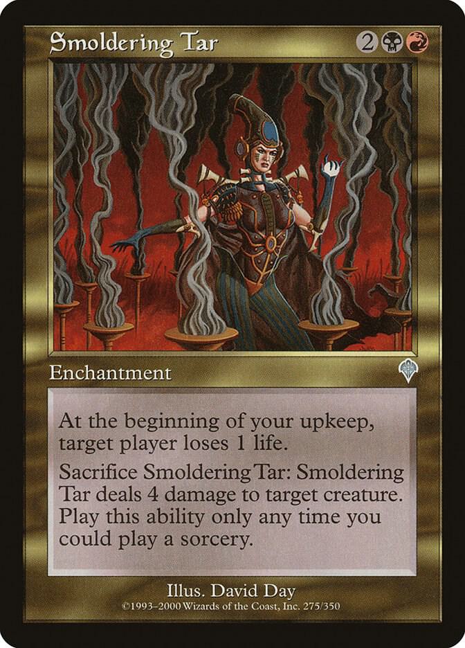 Smoldering Tar 275 card from Invasion