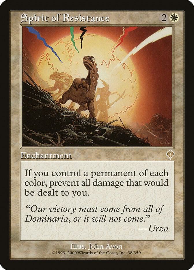 Spirit of Resistance 38 card from Invasion