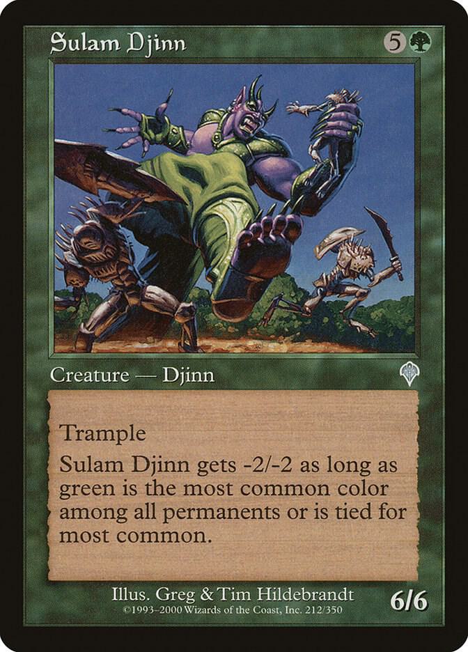 Sulam Djinn 212 card from Invasion