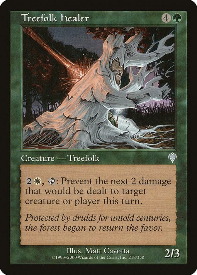 Treefolk Healer 218 card from Invasion