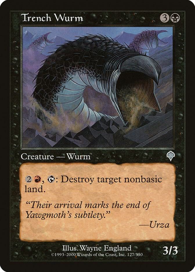 Trench Wurm 127 card from Invasion