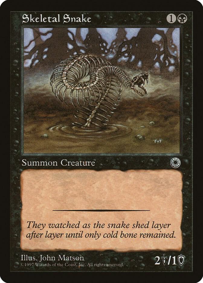 Skeletal Snake card from Portal