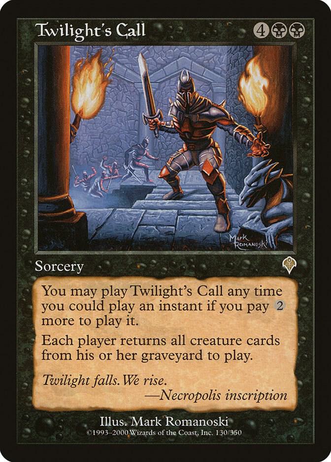 Twilight's Call 130 card from Invasion