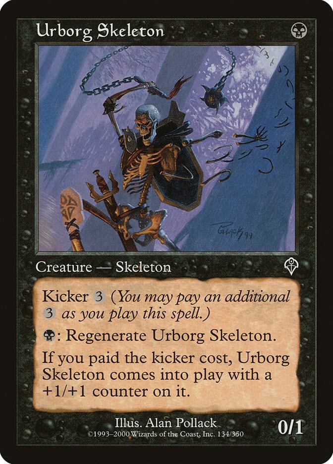 Urborg Skeleton 134 card from Invasion