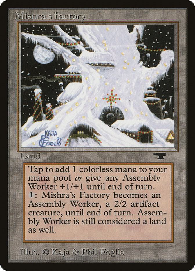 Mishra's Factory (Winter) card from Antiquities