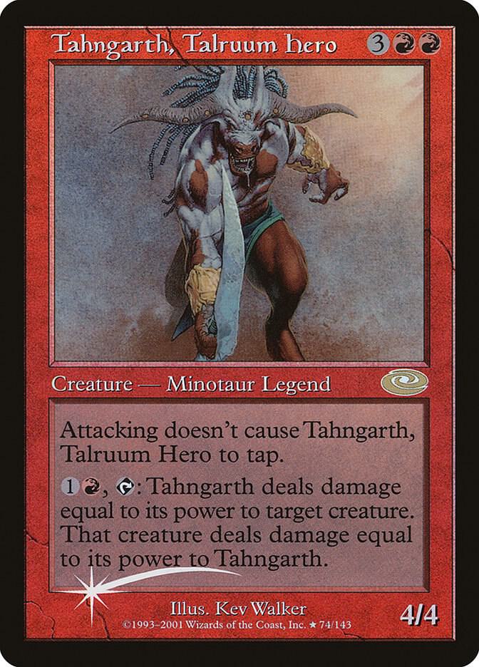 Tahngarth, Talruum Hero (Alt. Art Foil) 74 card from Planeshift