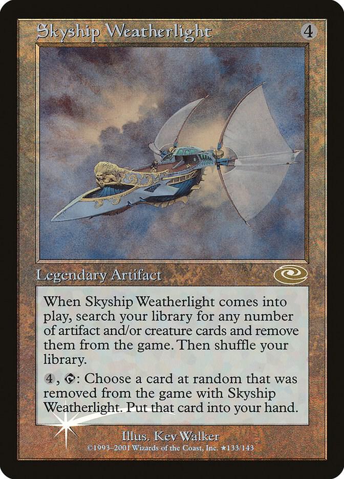 Skyship Weatherlight (Alt. Art Foil) 135 card from Planeshift