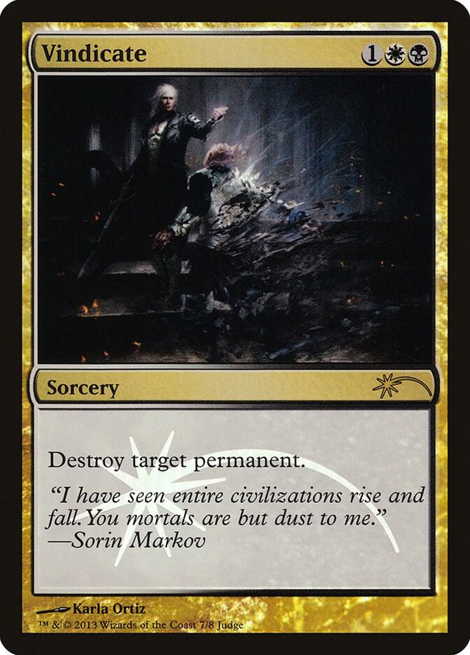 Vindicate (2013) 7 card from Judge Promos