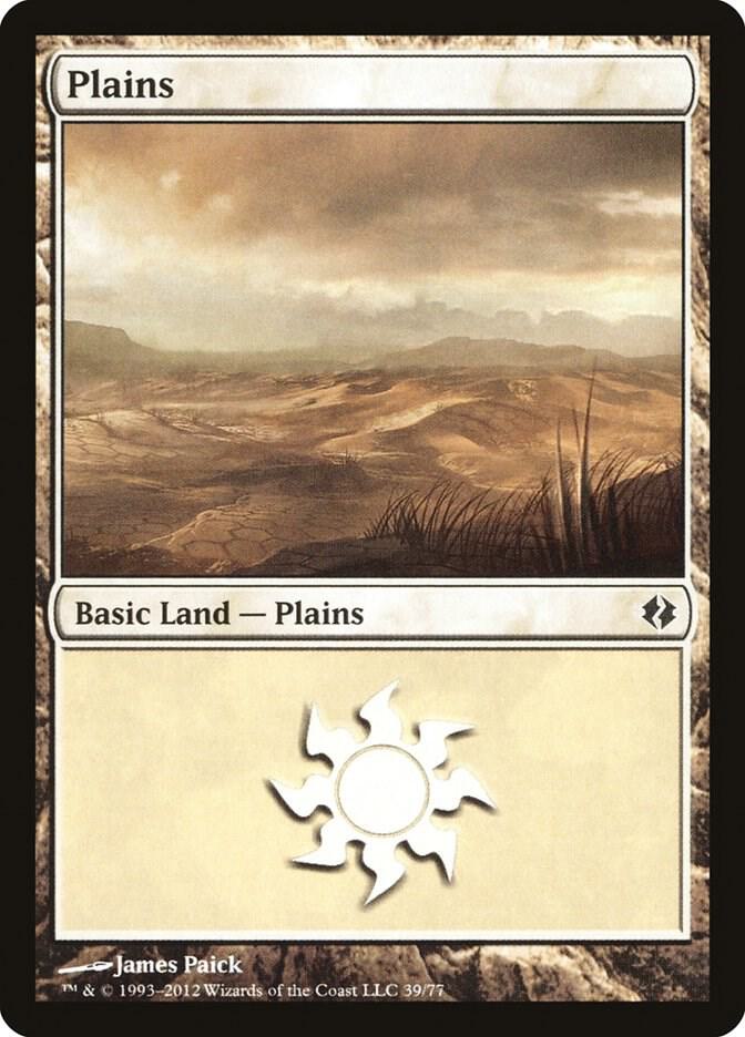 Plains 39 card from Duel Decks: Venser vs. Koth