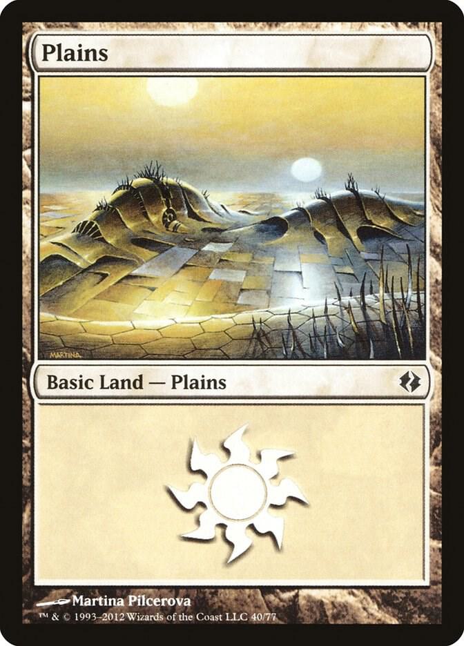 Plains 40 card from Duel Decks: Venser vs. Koth