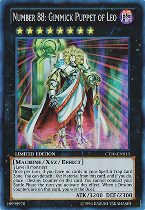 Number 88: Gimmick Puppet of Leo CT10-EN013 card from 2013 Collectors Tins