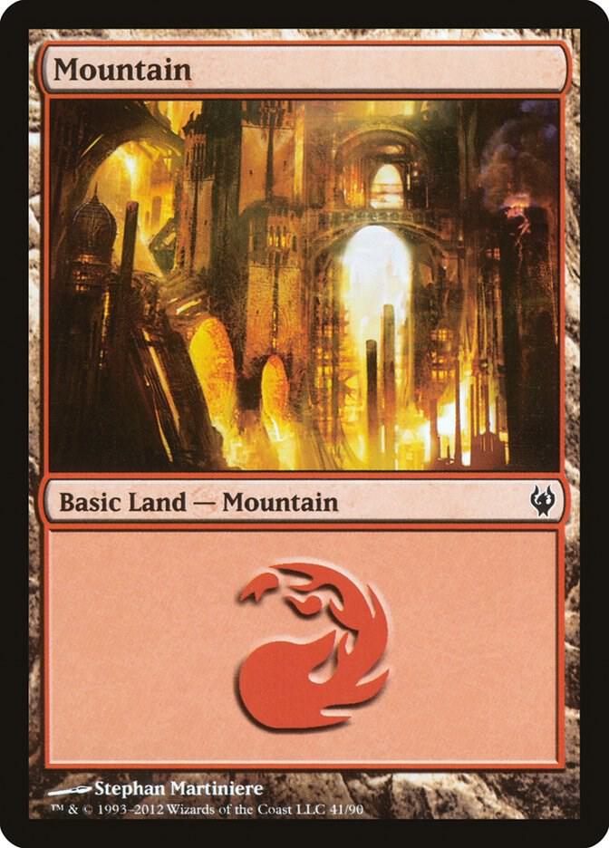 Mountain 41 card from Duel Decks: Izzet vs. Golgari