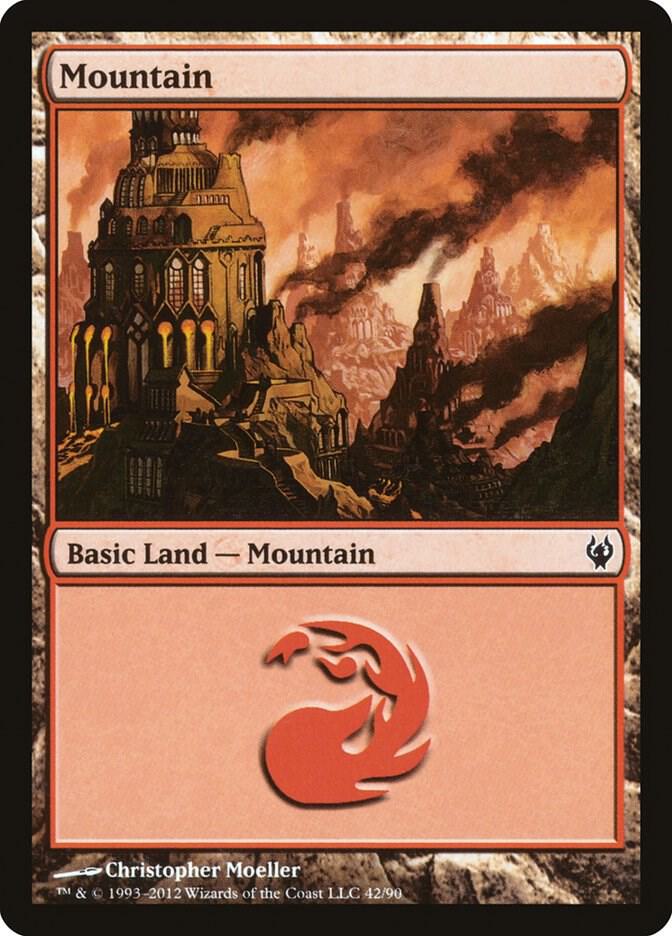 Mountain 42 card from Duel Decks: Izzet vs. Golgari
