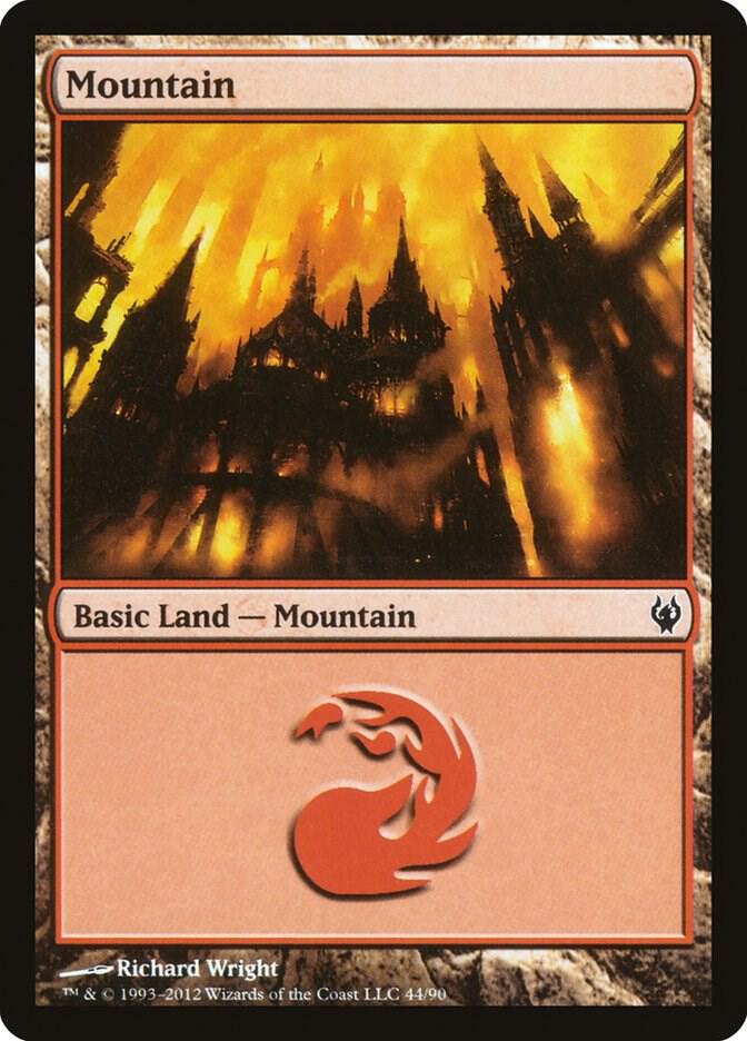 Mountain 44 card from Duel Decks: Izzet vs. Golgari